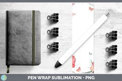 GorgeousAdd a Name Flowers Pen Wrap design.