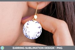GorgeousAdd a Name Flowers Round Earrings design.
