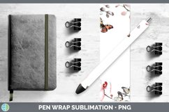 GorgeousAdd a Name Flowers Pen Wrap design.