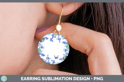 GorgeousAdd a Name Flowers Round Earrings design.