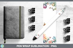 GorgeousAdd a Name Flowers Pen Wrap design.