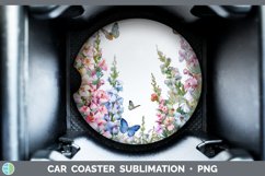 GorgeousAdd a Name Flowers Car Coaster design.