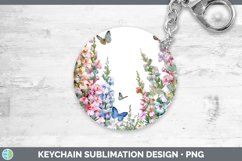 GorgeousAdd a Name Flowers Keychain design.