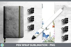 GorgeousAdd a Name Flowers Pen Wrap design.