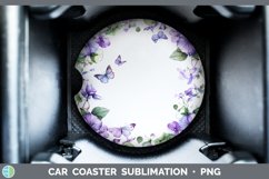 GorgeousAdd a Name Flowers Car Coaster design.