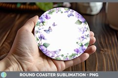GorgeousAdd a Name Flowers Round Coaster design.