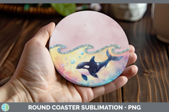 GorgeousAdd A Name Round Coaster design.
