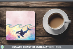 GorgeousAdd A Name Square Coaster design.