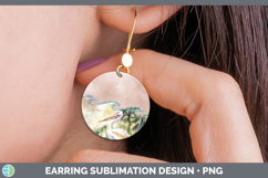 GorgeousAdd A Name Round Earrings design.