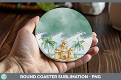 GorgeousAdd A Name Round Coaster design.