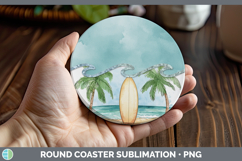 GorgeousAdd A Name Round Coaster design.