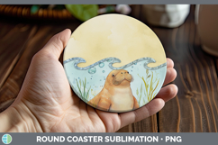 GorgeousAdd A Name Round Coaster design.