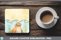 GorgeousAdd A Name Square Coaster design.