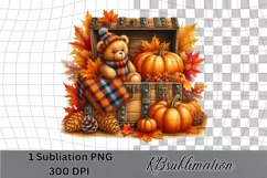 Autumn Chest - Watercolor Clipart - PNG Designs Product Image 3