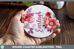 GorgeousAdd Name 3D Round Coaster design.