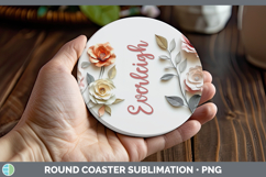 GorgeousAdd Name 3D Round Coaster design.