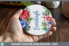 GorgeousAdd Name 3D Round Coaster design.