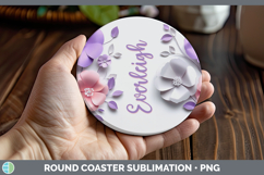 GorgeousAdd Name 3D Round Coaster design.