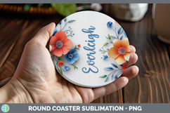 GorgeousAdd Name 3D Round Coaster design.