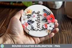 GorgeousAdd Name 3D Round Coaster design.