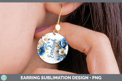 GorgeousAdd Name 3D Round Earrings design.