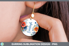GorgeousAdd Name 3D Round Earrings design.