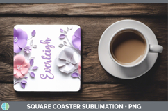 GorgeousAdd Name 3D Square Coaster design.