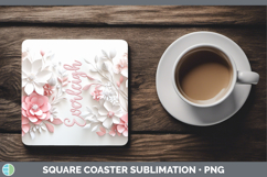 GorgeousAdd Name 3D Square Coaster design.