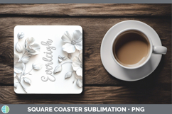 GorgeousAdd Name 3D Square Coaster design.