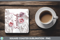 GorgeousAdd Name 3D Square Coaster design.
