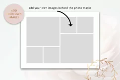 Year In Review Photo Card #008 - Adobe Photoshop Template Product Image 4