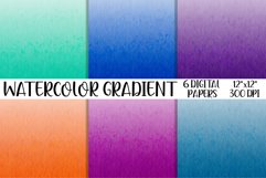 Watercolor Gradient Digital paper Product Image 1