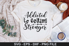 Fitness Quotes SVG Design - Gym T-Shirt Design Product Image 2