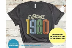 Vintage SVG, Birthday Gift SVG, Shirt SVG, Birthday Drip Product Image 1