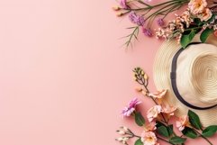 Flatlay photo, tropical holiday with copy space Product Image 1