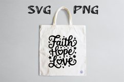 Faith hope love quote Svg Png Product Image 1