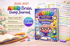 ADHD Brain Dump Journal 2026 &amp; 2027 Product Image 1