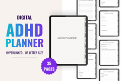 ADHD Digital Planner | GoodNotes Planner | iPad Planner Product Image 1
