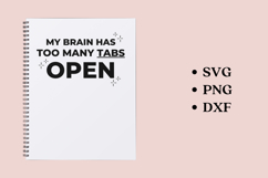 ADHD notebook cover SVG featuring a chaos brain inspired design, suitable for creating journal, planner, and notebook covers using Cricut or Silhouette, ideal for expressive and creative designs.