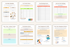 ADHD Time Management Worksheets 2026 &amp;2027 Product Image 2
