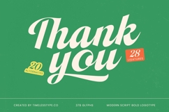 Adjust Ranch - Modern Script Bold Logotype Product Image 20