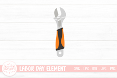 Adjustable Wrench Clipart | Labor Day Elements Product Image 1