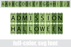 Admission Halloween | Ticket Color Font Product Image 5