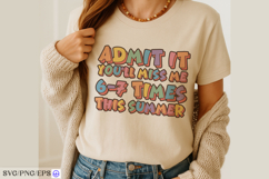 Admit 6-7 Times Funny Last Day Teacher SVG PNG Design Product Image 3