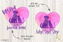 Adopt Don't Shop Dog Rescue Cat Adoption Sublimation ready Product Image 1