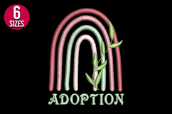 Adoption Rainbow Machine Embroidery Design - 6 sizes Product Image 2