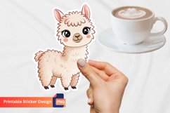 Adorable Alpaca Sticker, Animal Sticker, Decorative Alpaca Product Image 1