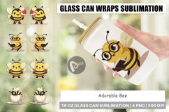 Glass Can Adorable Bee Product Image 1