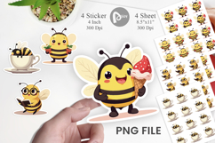 Adorable Bee Sticker Product Image 1