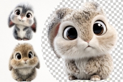 Cute Bunny 40 PNG Clipart Bundle 4K UHD Design Bundles Product Image 8